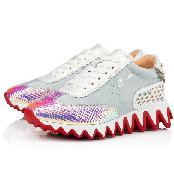 Christian Louboutin Loubishark Donna Flat Maya AB Platform Low Top Sneaker 39 - Picture 1 of 12